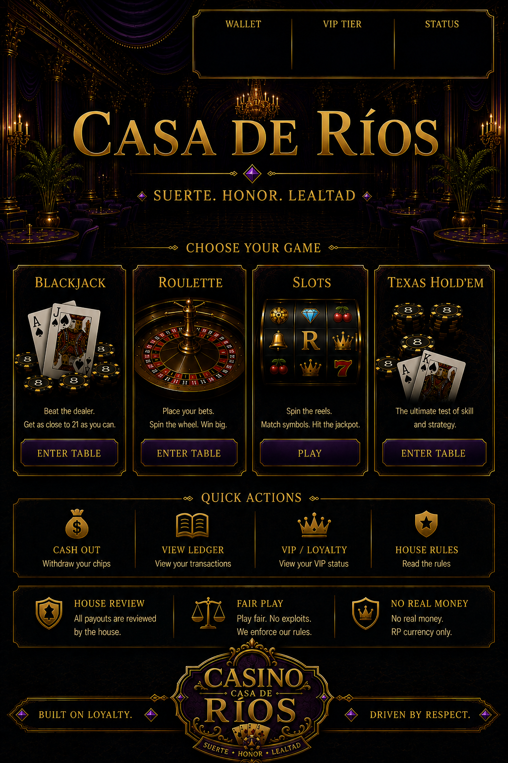 Casino Casa de Ríos Lobby